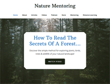 Tablet Screenshot of nature-mentor.com